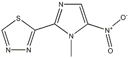 1-Methyl-5-nitro-2-(1,3,4-thiadiazol-2-yl)-1H-imidazole Struktur