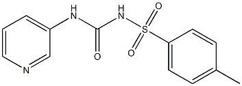 1-(4-Methylphenylsulfonyl)-3-(3-pyridinyl)urea Struktur