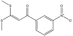 1-(3-Nitrophenyl)-3,3-bis(methylthio)-2-propene-1-one Struktur