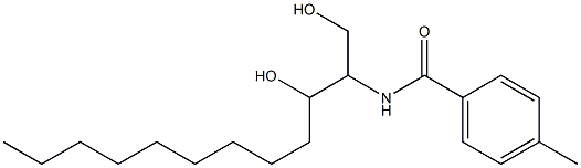 N-(1,3-Dihydroxydodecan-2-yl)-4-methylbenzamide Struktur