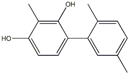 2-Methyl-4-(2,5-dimethylphenyl)benzene-1,3-diol Struktur