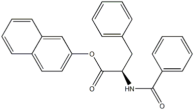 (R)-2-(Benzoylamino)-3-phenylpropionic acid 2-naphtyl ester Struktur