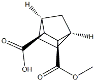 [1R,2R,3S,4S,(-)]-2-(Methoxycarbonyl)bicyclo[2.2.1]heptane-3-carboxylic acid Struktur