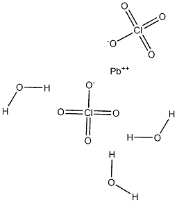 Lead diperchlorate trihydrate Struktur