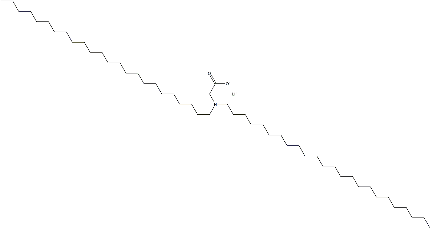 N,N-Ditetracosylglycine lithium salt Struktur