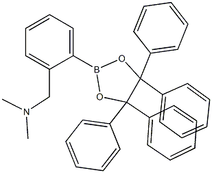 2-(2-Dimethylaminomethylphenyl)-4,4,5,5-tetraphenyl-1,3,2-dioxaborolane Struktur