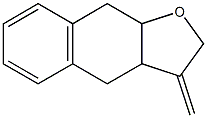 3-Methylene-2,3,3a,4,9,9a-hexahydronaphtho[2,3-b]furan Struktur