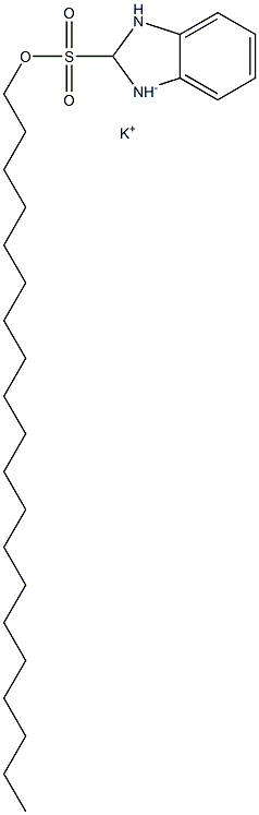 2,3-Dihydro-2-icosyl-1H-benzimidazole-2-sulfonic acid potassium salt Struktur