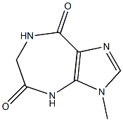 3-Methyl-4,7-dihydro-6H-imidazo[4,5-e][1,4]diazepine-5,8-dione Struktur