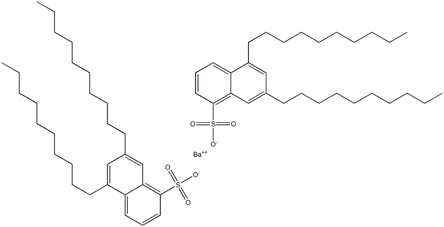 Bis(5,7-didecyl-1-naphthalenesulfonic acid)barium salt Struktur