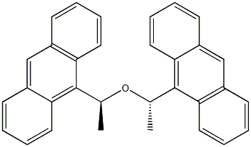 Bis[(S)-1-(9-anthryl)ethyl] ether Struktur