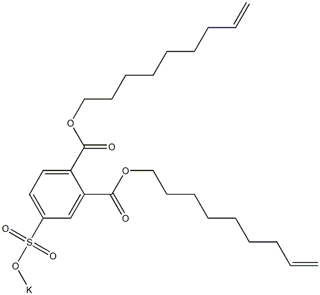 4-(Potassiosulfo)phthalic acid di(8-nonenyl) ester Struktur