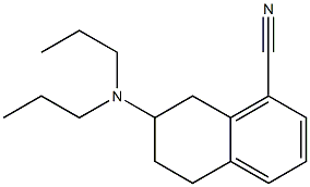 7-(Dipropylamino)-5,6,7,8-tetrahydronaphthalene-1-carbonitrile Struktur