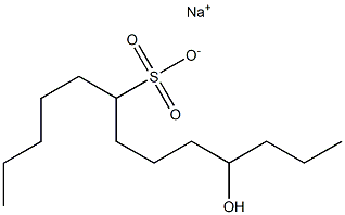 10-Hydroxytridecane-6-sulfonic acid sodium salt Struktur