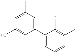 3,5'-Dimethyl-1,1'-biphenyl-2,3'-diol Struktur