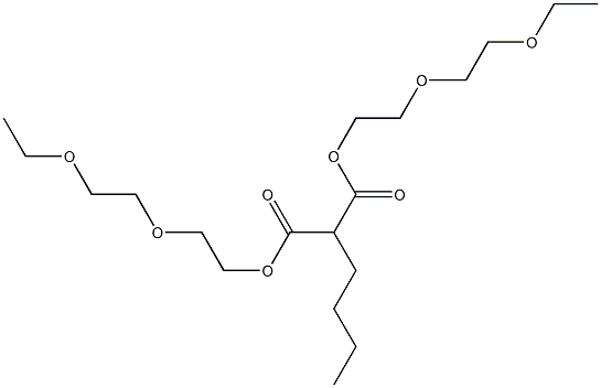 Butylmalonic acid bis[2-(2-ethoxyethoxy)ethyl] ester Struktur