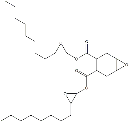 7-Oxabicyclo[4.1.0]heptane-3,4-dicarboxylic acid bis(1,2-epoxydecan-1-yl) ester Struktur