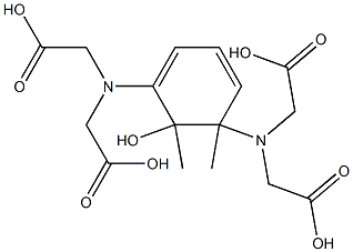 2,2',2'',2'''-(2-Hydroxy-1,3-xylylenebisnitrilo)tetraacetic acid Struktur