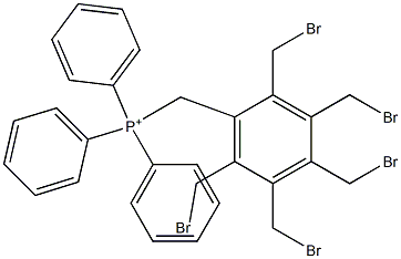 [[Pentakis(bromomethyl)phenyl]methyl]triphenylphosphonium Struktur