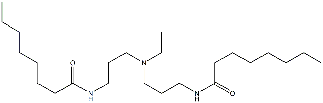 N,N'-[Ethyliminobis(3,1-propanediyl)]bis(octanamide) Struktur