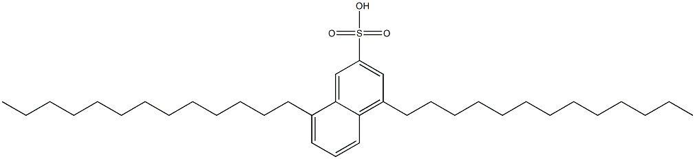 4,8-Ditridecyl-2-naphthalenesulfonic acid Struktur