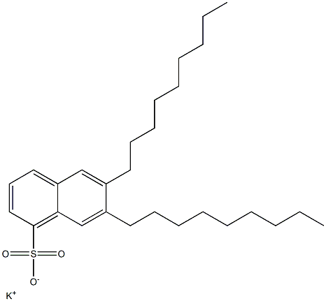 6,7-Dinonyl-1-naphthalenesulfonic acid potassium salt Struktur