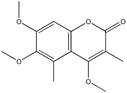 3,5-Dimethyl-4,6,7-trimethoxycoumarin Struktur