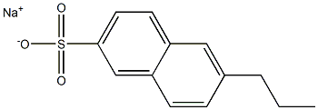 6-Propyl-2-naphthalenesulfonic acid sodium salt Struktur