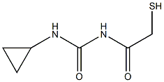 1-Cyclopropyl-3-(mercaptoacetyl)urea Struktur