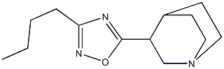 3-Butyl-5-(1-azabicyclo[2.2.2]octan-3-yl)-1,2,4-oxadiazole Struktur