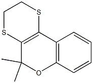 2,3-Dihydro-10,10-dimethyl 10H-9-oxa-1,4-dithiaphenanthrene Struktur