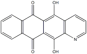 5,12-Dihydroxynaphtho[2,3-g]quinoline-6,11-dione Struktur