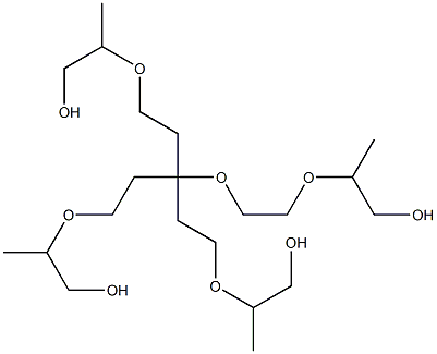 Tetraoxyethylene monooxypropylene glycol monomethyl ether Struktur