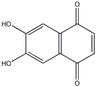 6,7-Dihydroxy-1,4-naphthoquinone Struktur