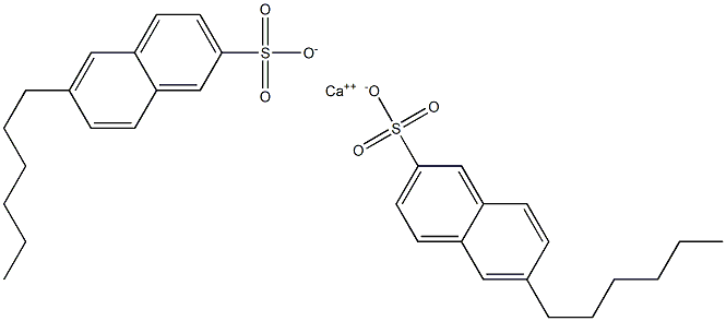 Bis(6-hexyl-2-naphthalenesulfonic acid)calcium salt Struktur