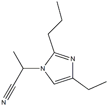 1-(1-Cyanoethyl)-4-ethyl-2-propyl-1H-imidazole Struktur