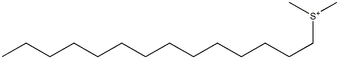 Dimethyltetradecylsulfonium Struktur