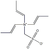 N,N-Di(1-propenyl)-N-sulfonatomethyl-1-propen-1-aminium Struktur