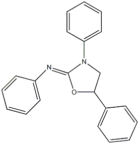 N,3,5-Triphenyloxazolidin-2-imine Struktur