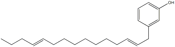 3-(2,11-Pentadecadienyl)phenol Struktur