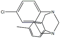 2-Methyl-8-chloro-6H,12H-5,11-methanodibenzo[b,f][1,5]diazocine Struktur