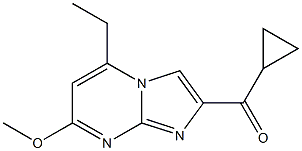 2-Cyclopropylcarbonyl-5-ethyl-7-methoxyimidazo[1,2-a]pyrimidine Struktur