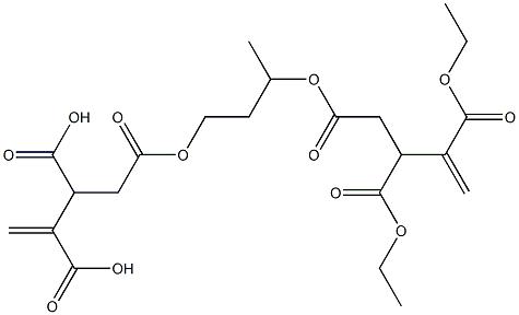 4,4'-[1-Methyl-1,3-propanediylbis(oxycarbonyl)]bis(1-butene-2,3-dicarboxylic acid diethyl) ester Struktur