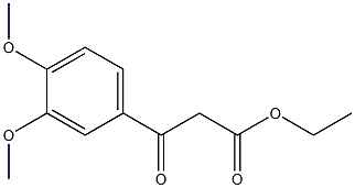 3-(3,4-Dimethoxyphenyl)-3-oxopropanoic acid ethyl ester Struktur