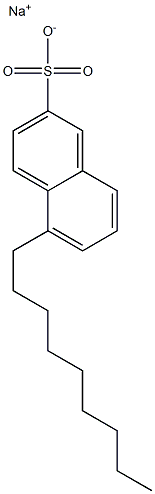 5-Nonyl-2-naphthalenesulfonic acid sodium salt Struktur