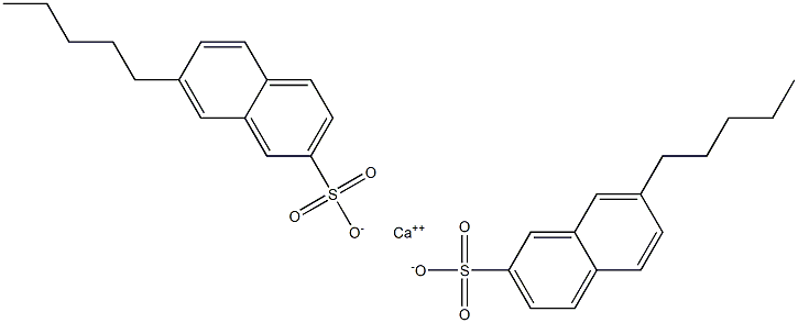 Bis(7-pentyl-2-naphthalenesulfonic acid)calcium salt Struktur