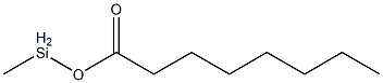 Octanoic acid methylsilyl ester Struktur