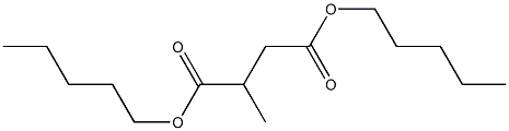 2-Methylsuccinic acid dipentyl ester Struktur