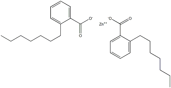 Bis(2-heptylbenzoic acid)zinc salt Struktur