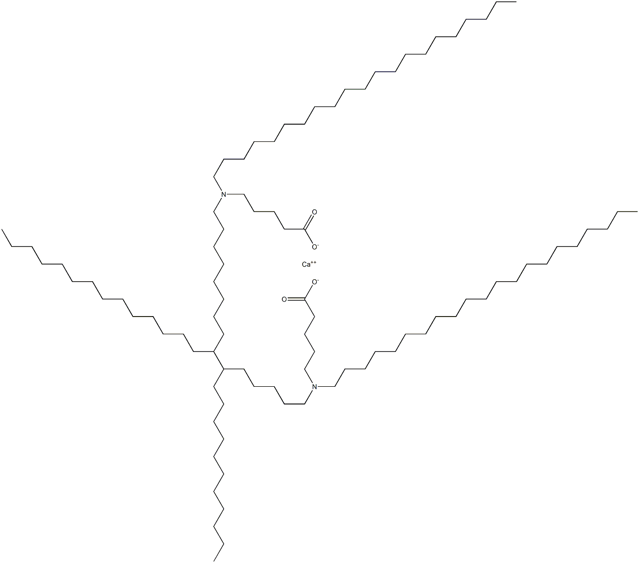 Bis[5-(dihenicosylamino)valeric acid]calcium salt Struktur